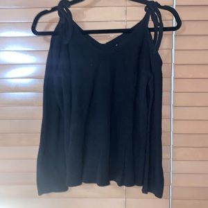 Black off the shoulder sweater